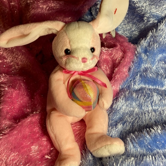 🎁4/$25🎁 EASTER COMING! Eggerton (Retired) Beanie Baby Bunny - Picture 6 of 16